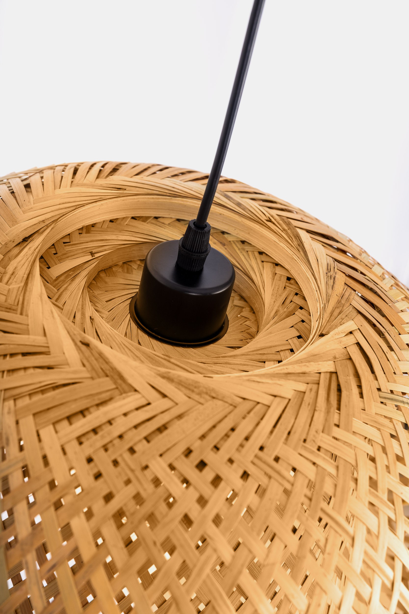 Lampada a sospensione Boho a cupola in bambù BOHO D-38 - immagine 4