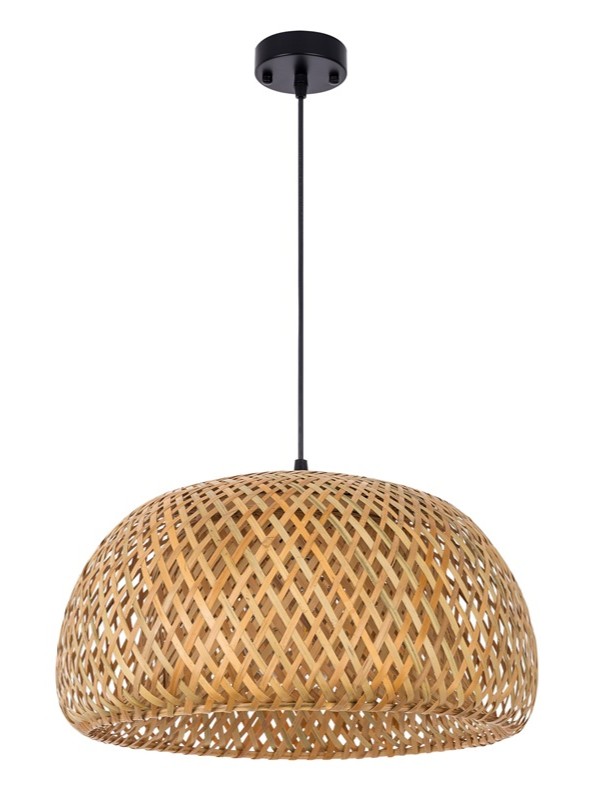 Lampada a sospensione Boho a cupola in bambù BOHO D-38