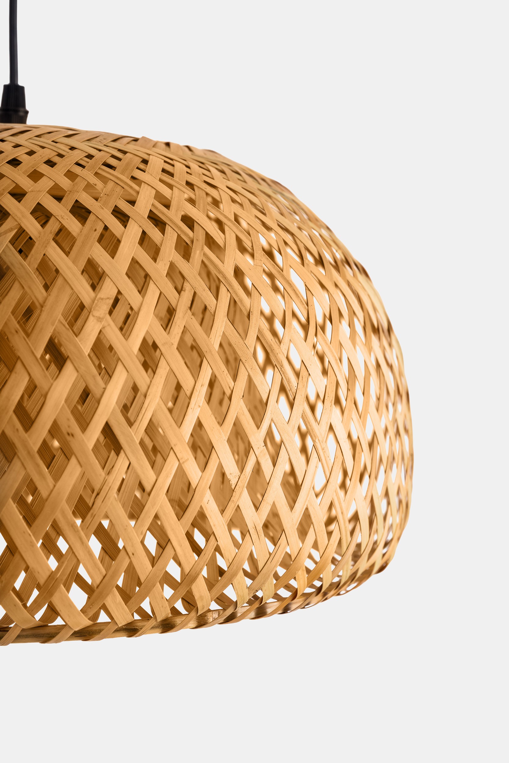 Lampada a sospensione Boho a cupola in bambù BOHO D-38 - immagine 5