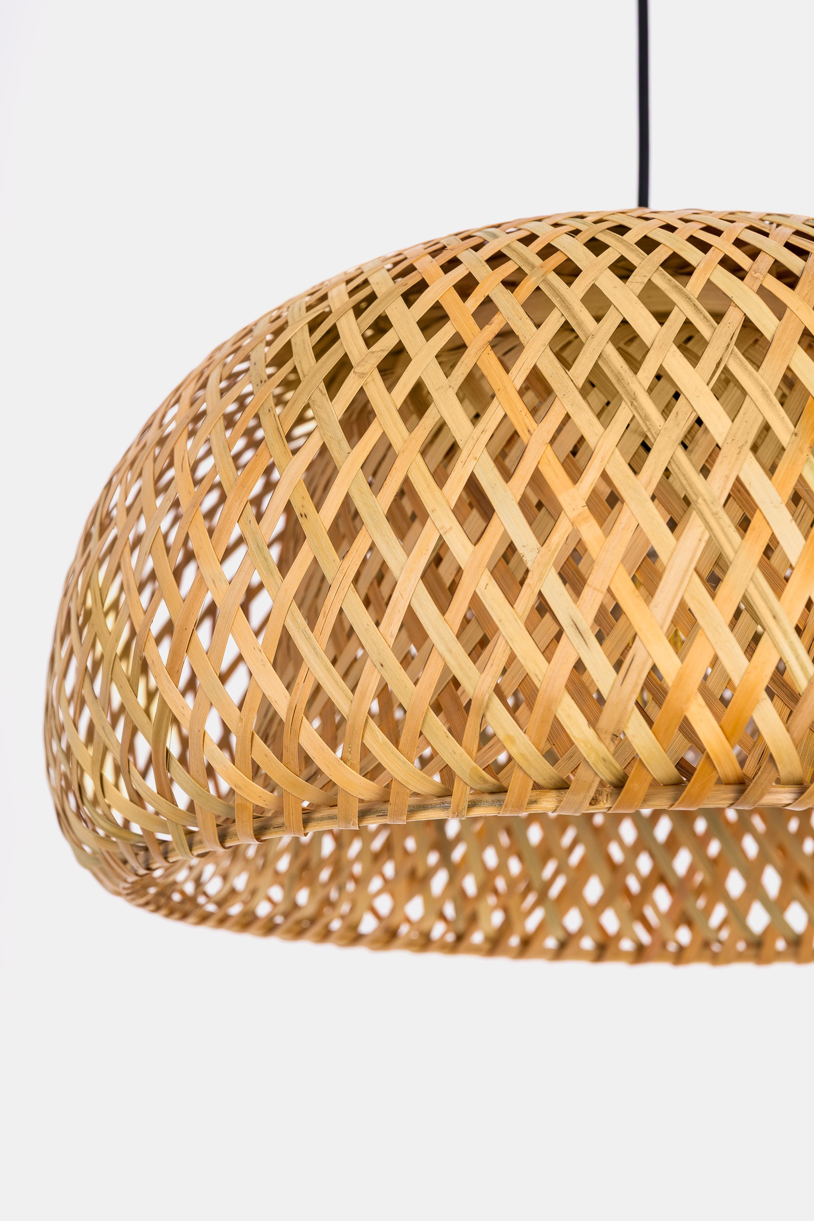 Lampada a sospensione Boho a cupola in bambù BOHO D-38 - immagine 7