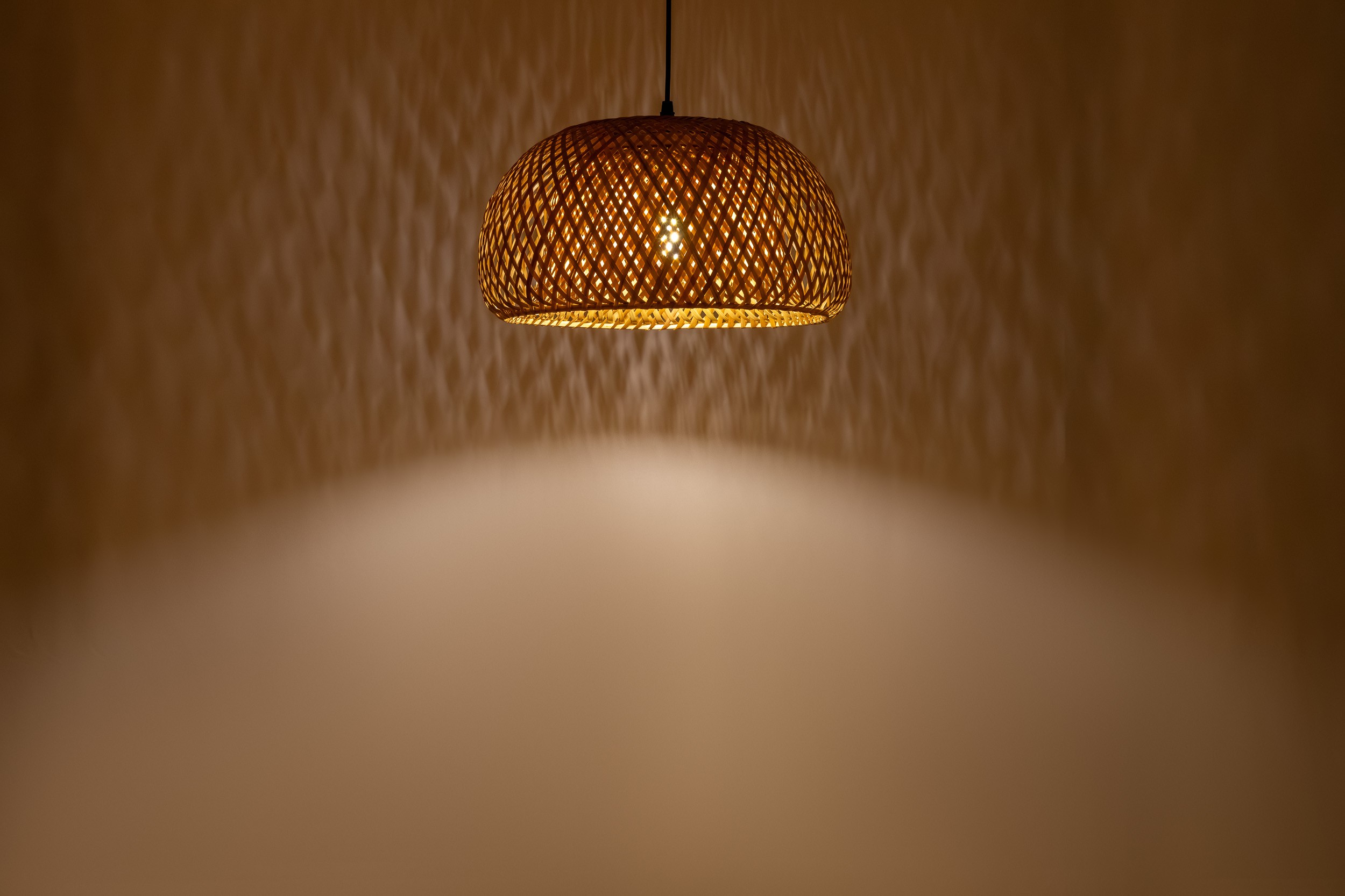 Lampada a sospensione Boho a cupola in bambù BOHO D-38 - immagine 10