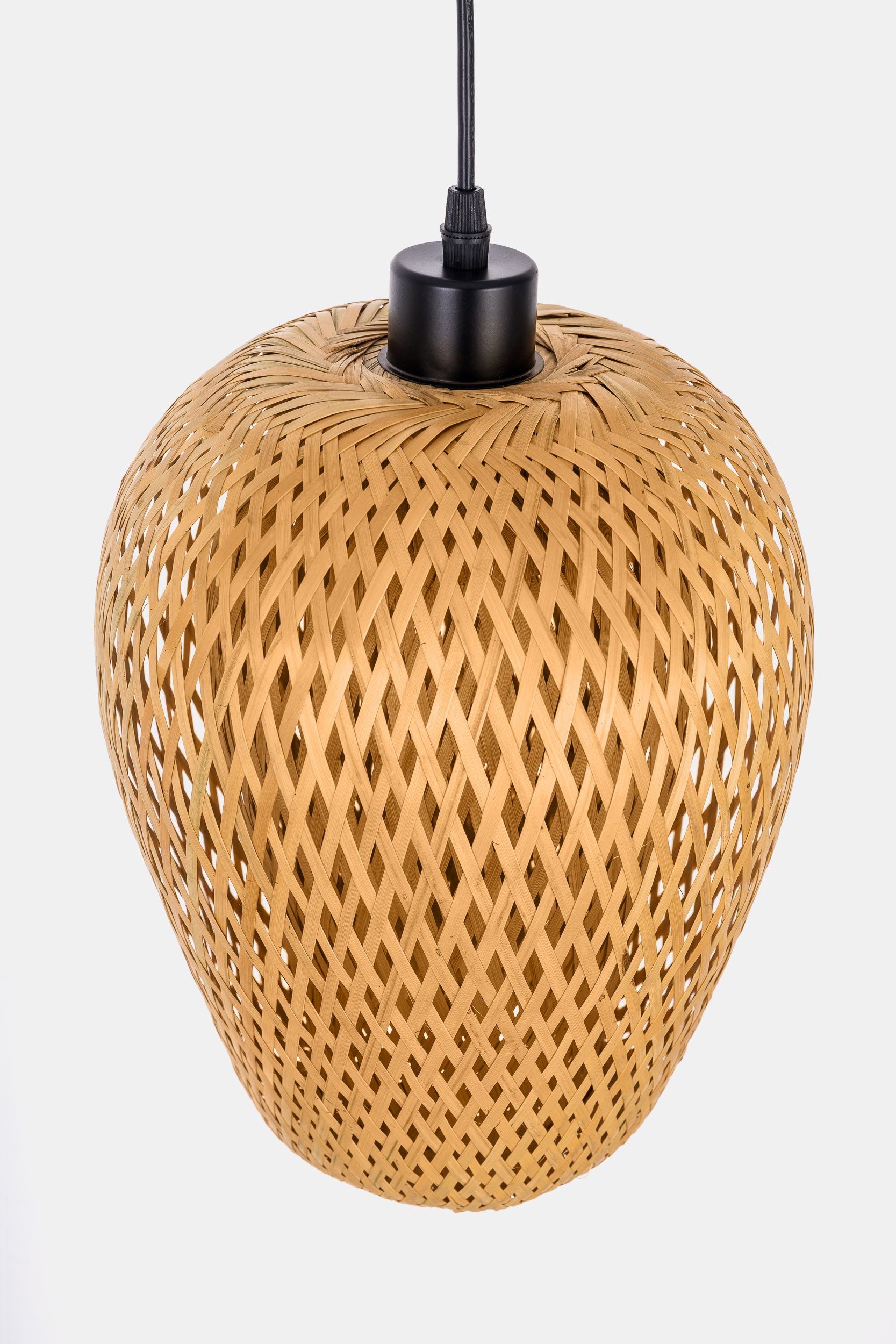 Lampada a sospensione in bambù intrecciato BOHO S-D25 - immagine 2