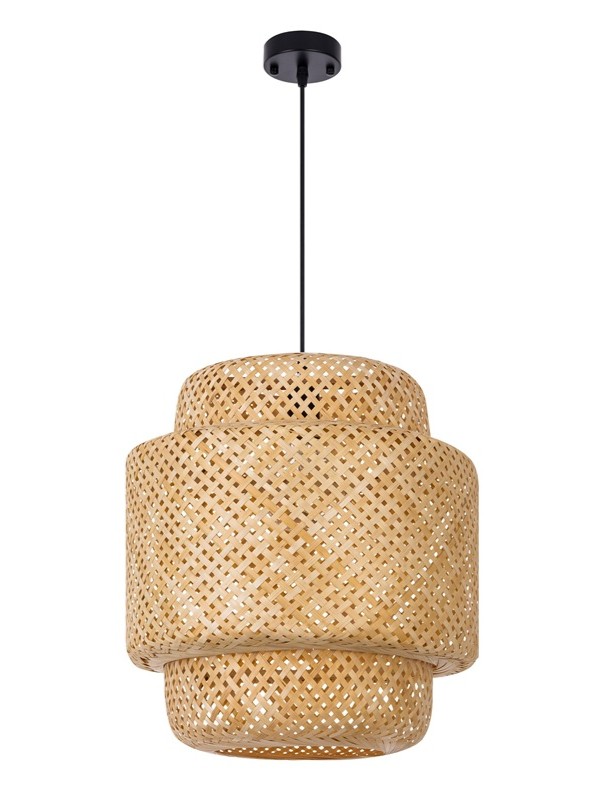 Lampada a sospensione a lanterna in bambù BOHO S-D40