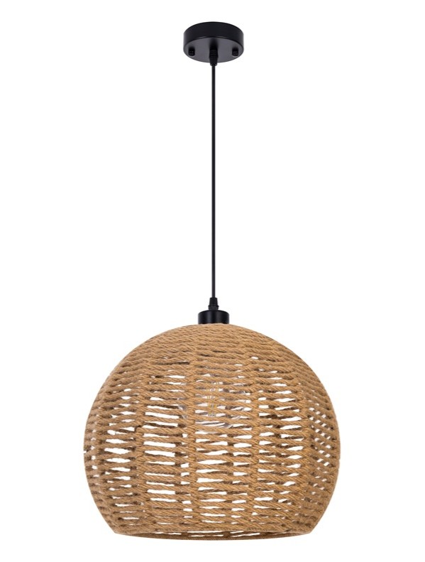 Lampada a sospensione a sfera in corda BOHO S-D35