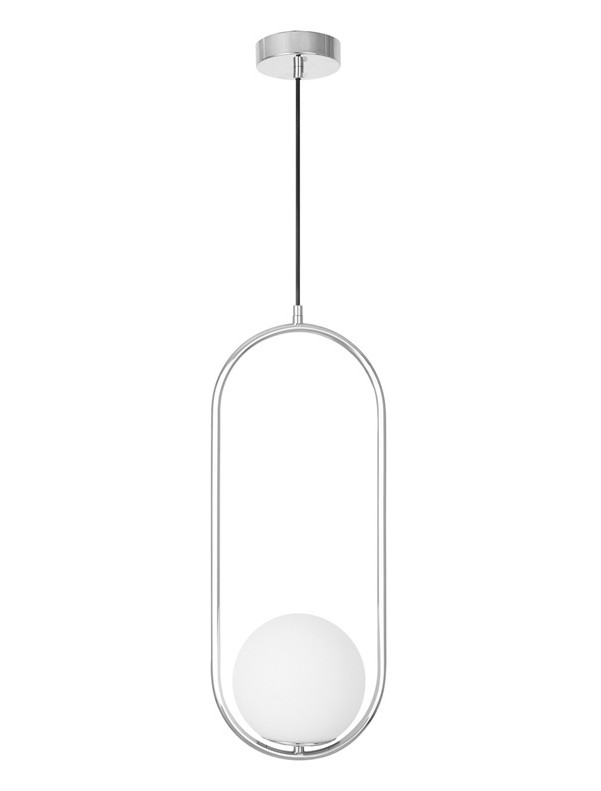 Lampada a sospensione moderna a sfera cromo VERO 1B