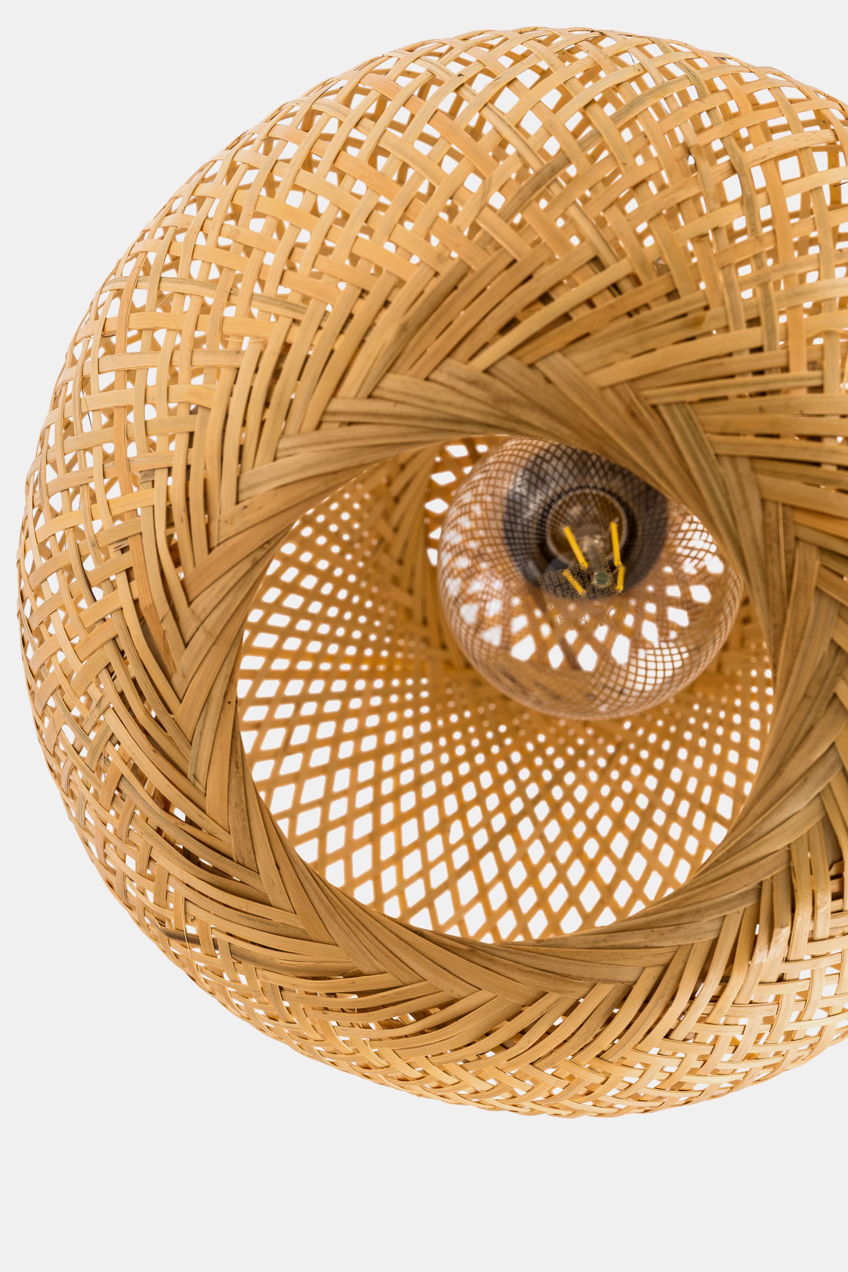 Lampada a sospensione a sfera in bambù BOHO S-D30 - immagine 6