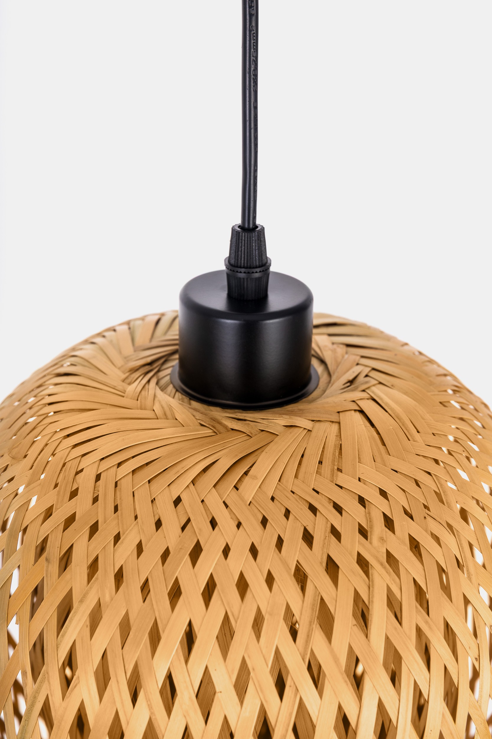 Lampada a sospensione in bambù intrecciato BOHO S-D25 - immagine 9