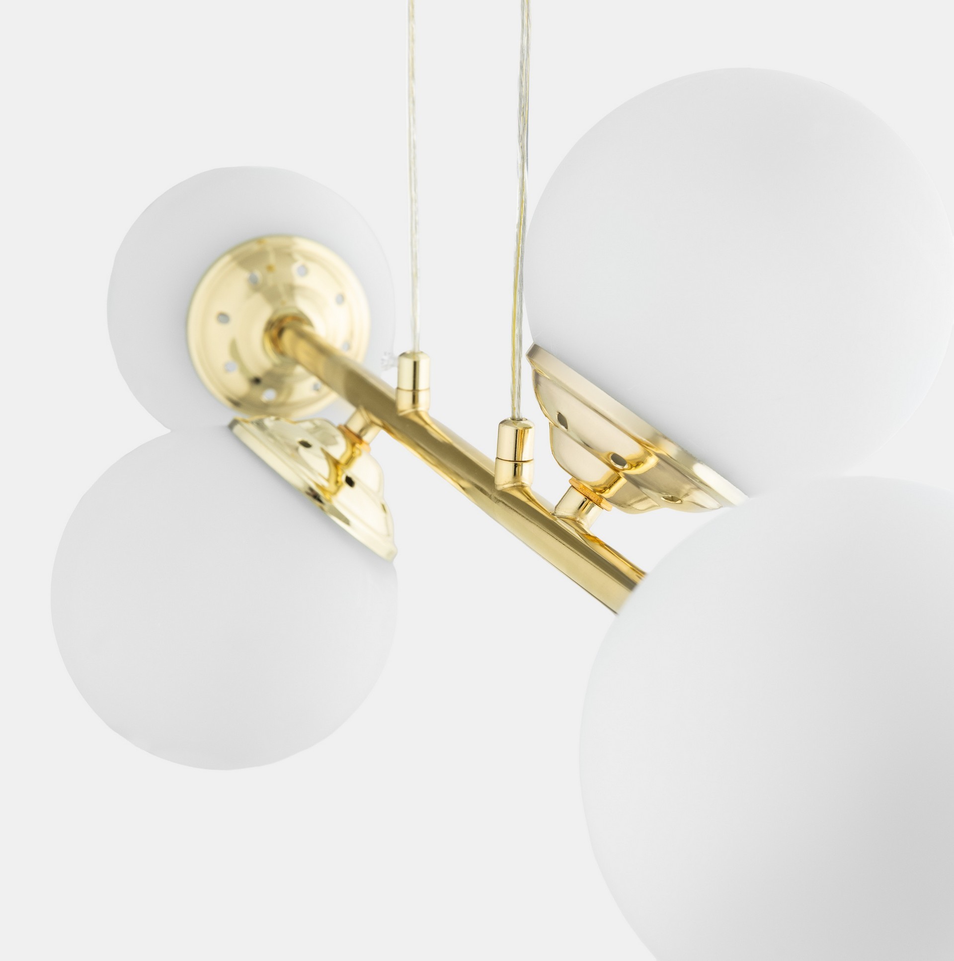 Lampadario CAMERA DA LETTO a sfera con attacco a soffitto a piastra FINO W4