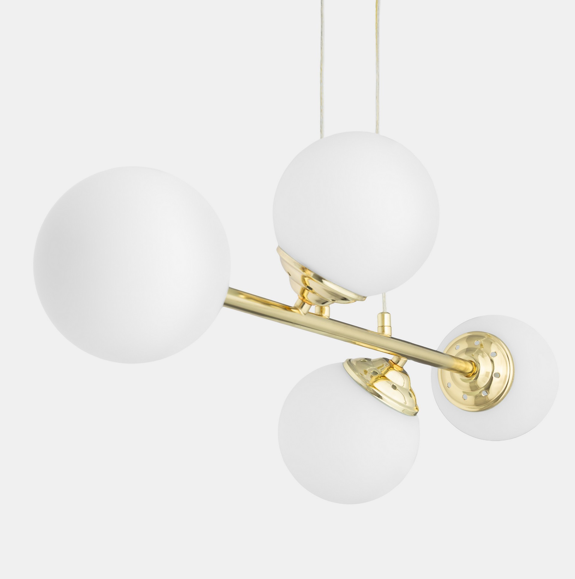 Lampadario MODERNO a sfera con attacco a soffitto a piastra FINO W4