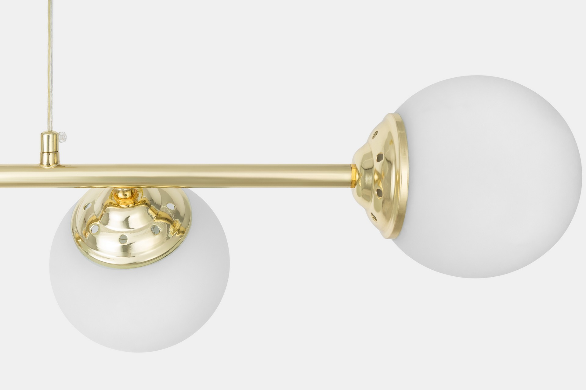 Lampadario SOGGIORNO a sfera con attacco a soffitto a piastra FINO W4