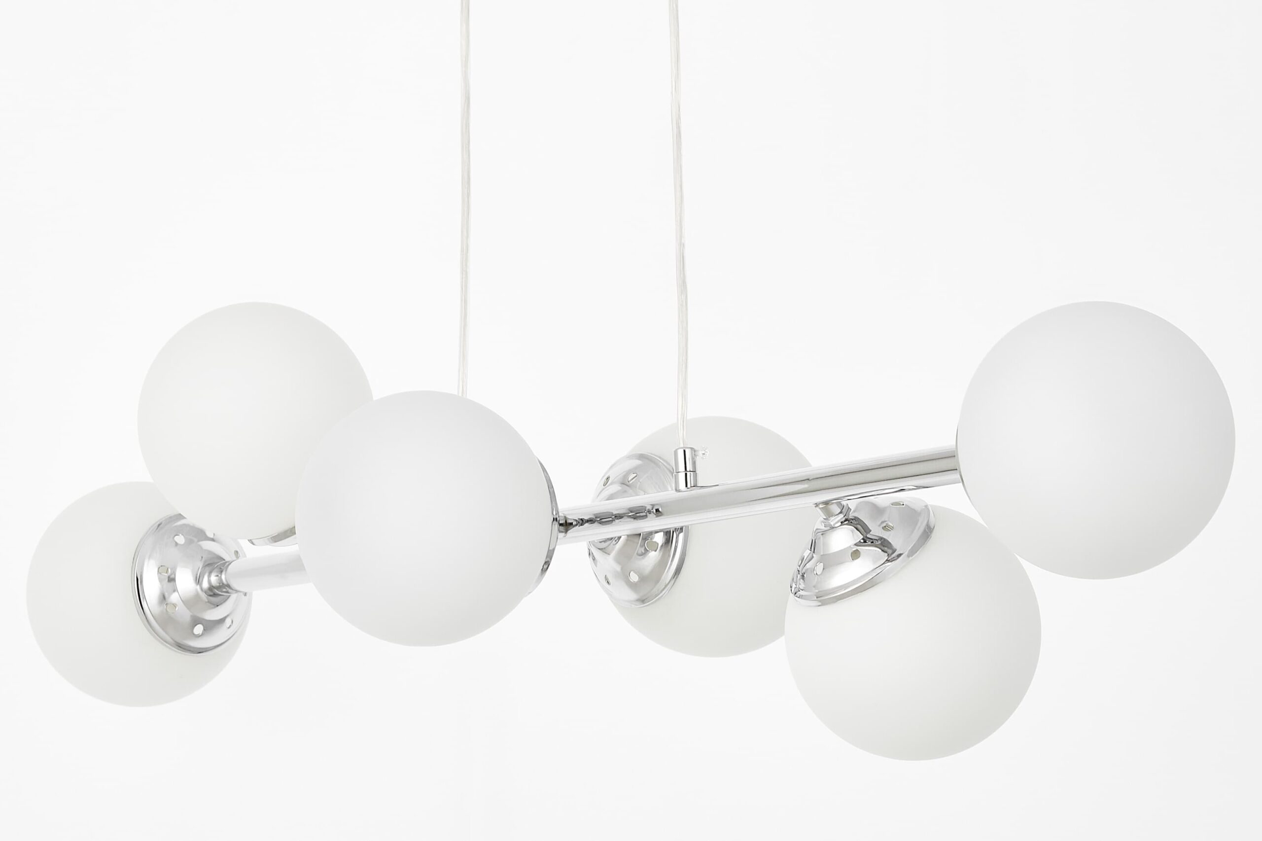 Lampadario a sospensione moderno cromato a sfere FINO W6