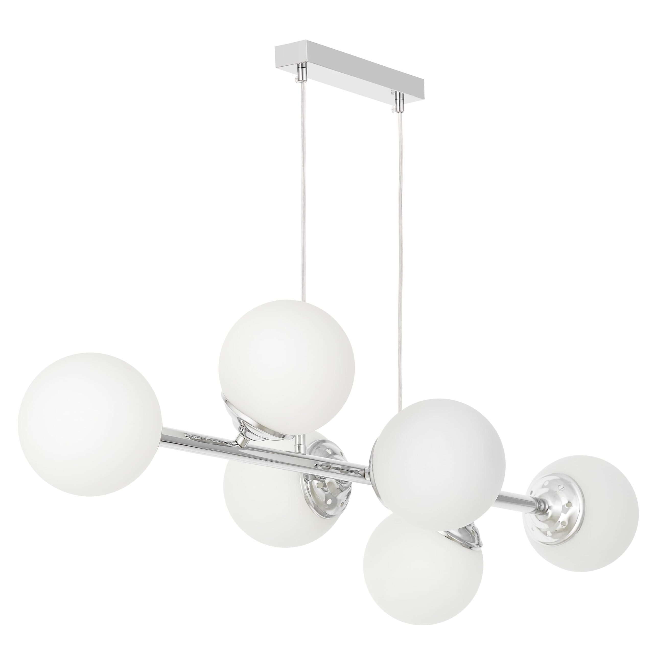 Lampadario camera da letto moderno cromato a sfere FINO W6
