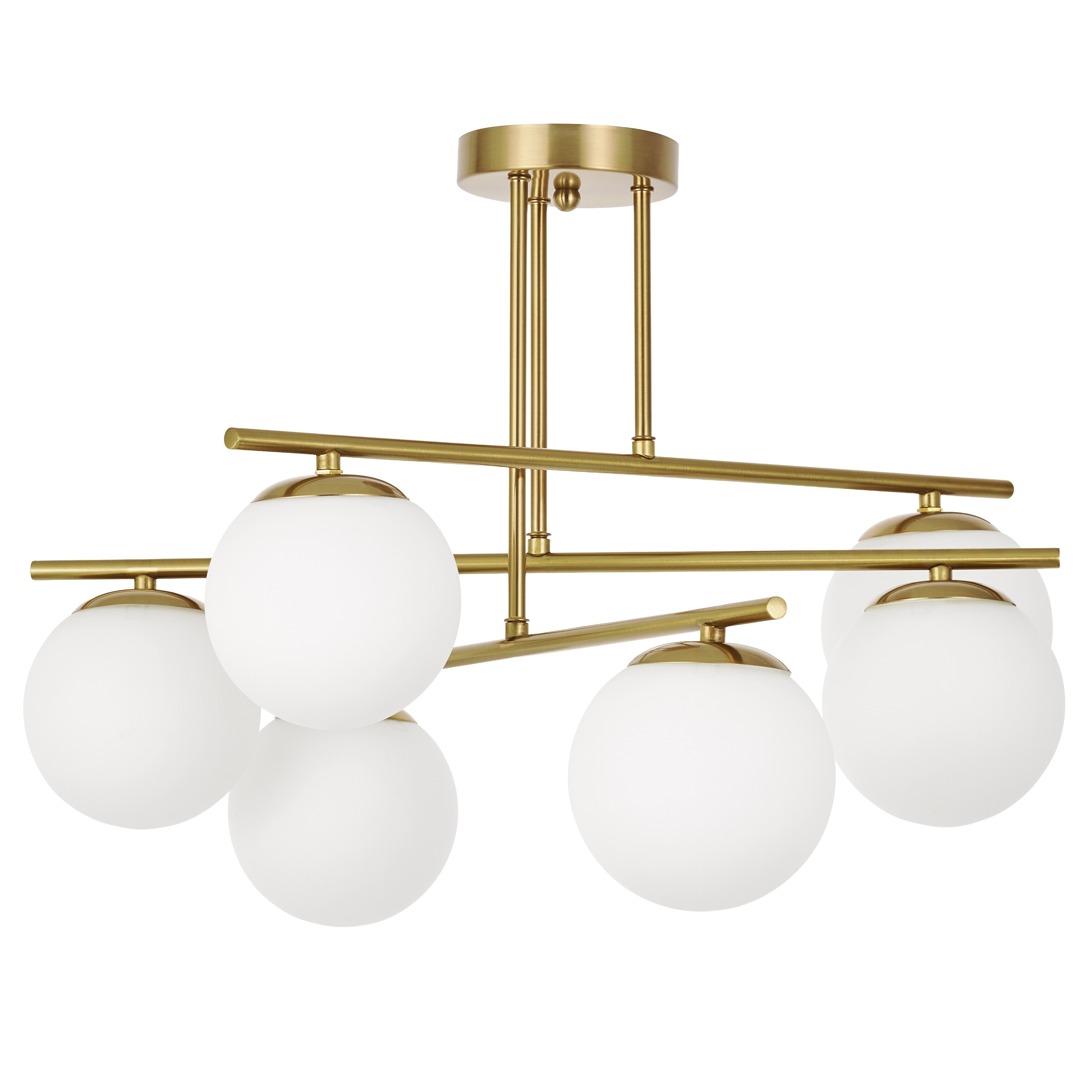 lampada soffitto moderna ottone ledo w6