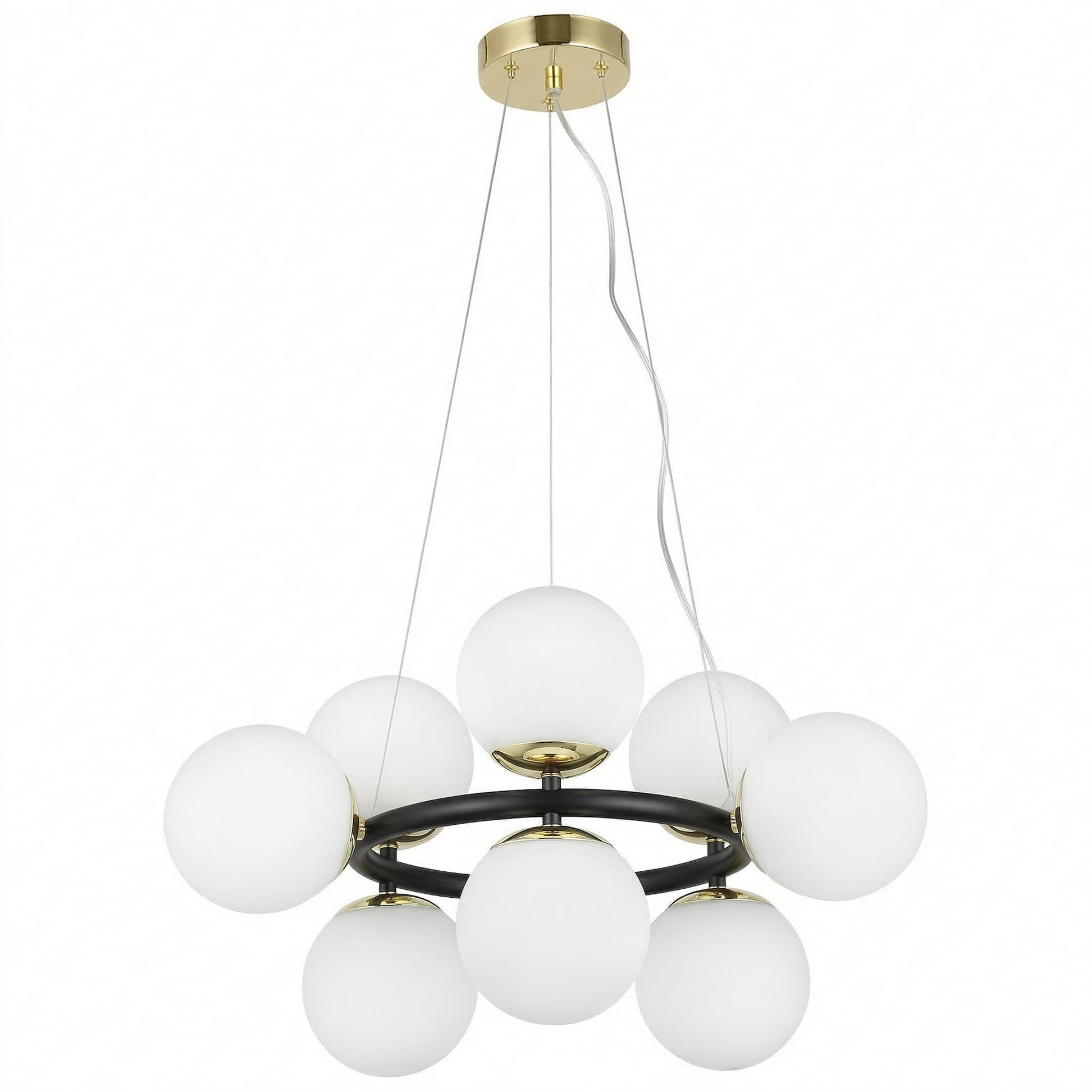 Lampadario decorativo nero oro stile luxury LEDO W9