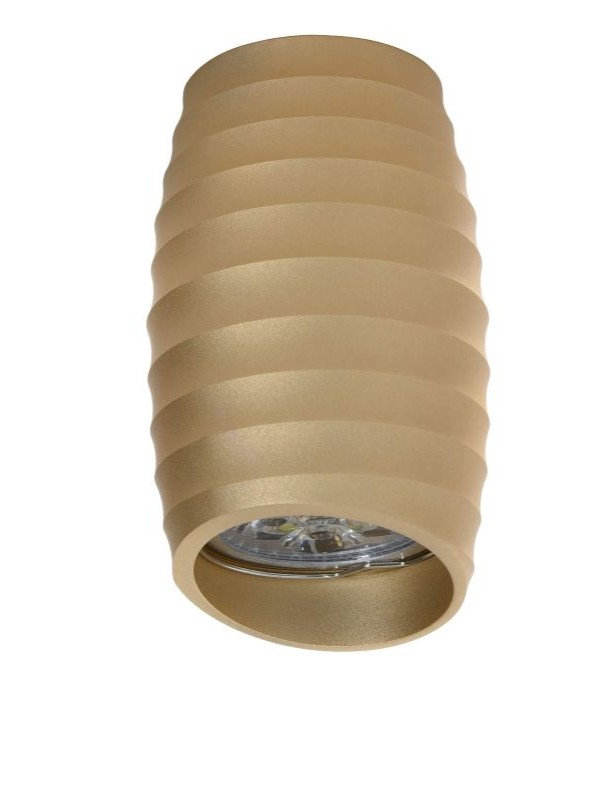 Faretto da soffitto oro bombato asimmetrico BORA W2
