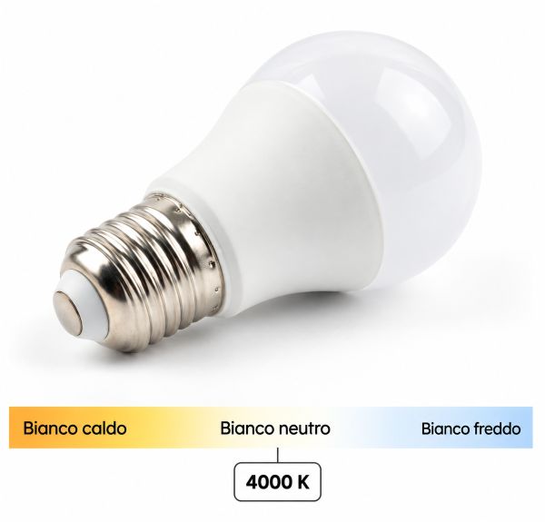 Lampadina LED E27/G45 – 9W – 810 lumen – Luce neutra 4000K
